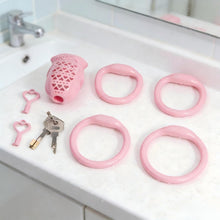 Load image into Gallery viewer, Sissy Chastity Cage with 4 Ring Sizes