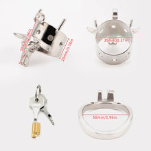 Load image into Gallery viewer, Bull Head Skeleton Chastity Cage - 50mm
