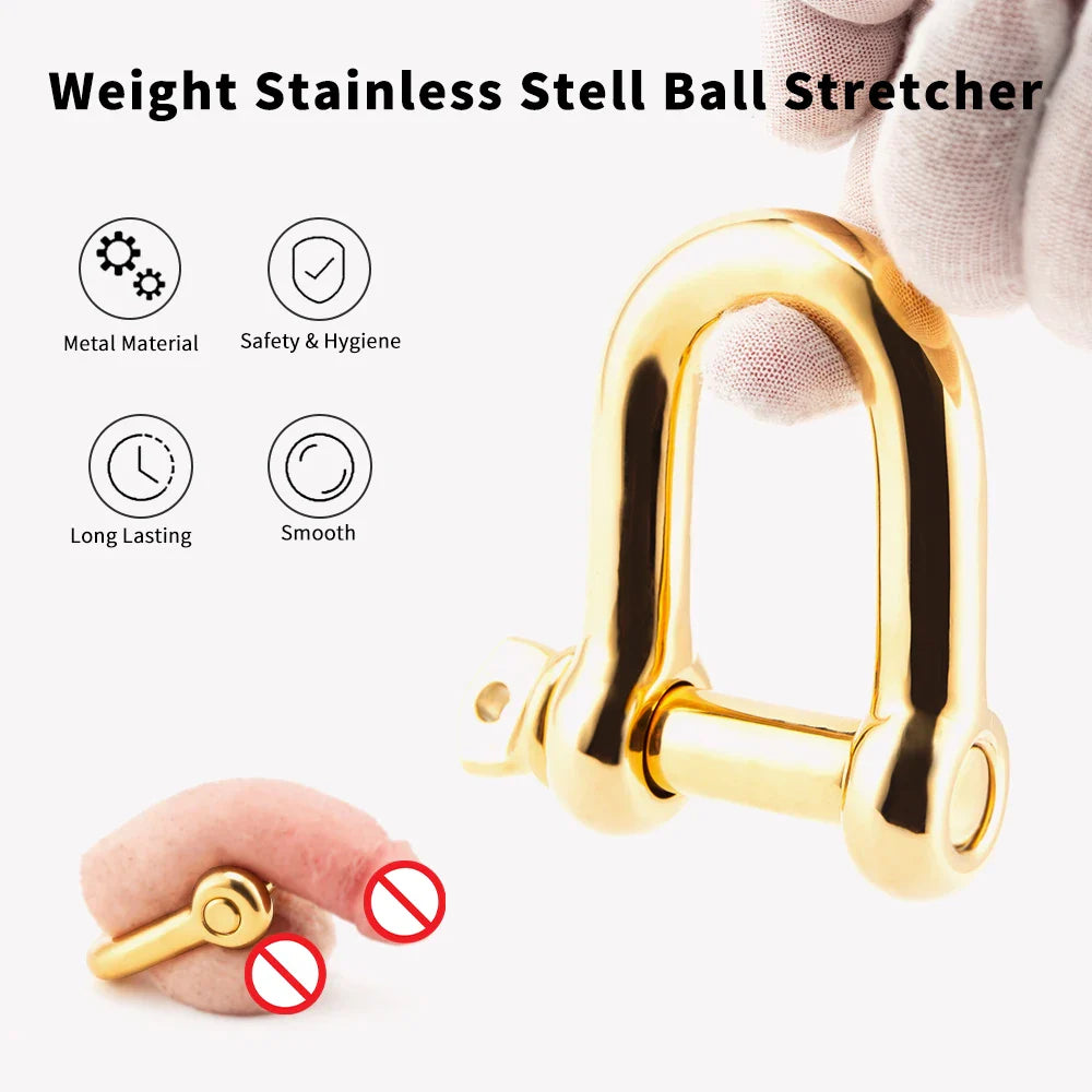 Screw Ball Stretcher Stainless Steel Golden – sissyloving