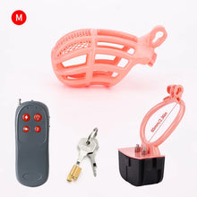Load image into Gallery viewer, Pink Electric Chastity Cage Set