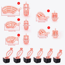 Load image into Gallery viewer, Pink Electric Chastity Cage Set
