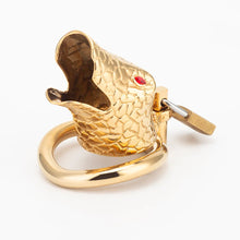 Load image into Gallery viewer, Snake Head Chastity Cage