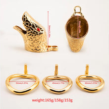 Load image into Gallery viewer, Snake Head Chastity Cage