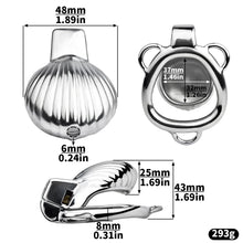 Load image into Gallery viewer, Small Shell Shaped Chastity Cage