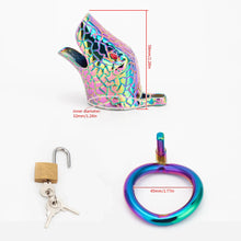 Load image into Gallery viewer, Snake Head Chastity Cage