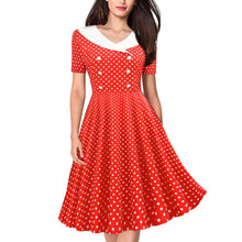 Load image into Gallery viewer, Sissy Polka Dot Printed Vintage Dresses