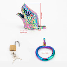 Load image into Gallery viewer, Snake Head Chastity Cage