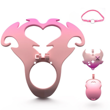 Lade das Bild in den Galerie-Viewer, Angel's Heart Chastity Belt Adjustable -7