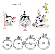 Lade das Bild in den Galerie-Viewer, Beast Penis Locker With Chastity Bell - size