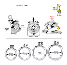 Lade das Bild in den Galerie-Viewer, Beast Penis Locker With Chastity Bell -15