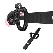 Load image into Gallery viewer, Cobra Chastity Set With Belt - black nano