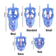 Load image into Gallery viewer, Cobra Chastity Set With Belt -blue tube size