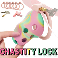 Load image into Gallery viewer, Breathable Soft Rubber Chastity Cage 9