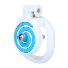 Load image into Gallery viewer, Blue and white cage with catheter attachment