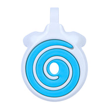Load image into Gallery viewer, Blue spiral front plate detail