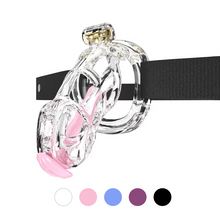 Load image into Gallery viewer, Cobra Chastity Cage With Belt and Urethal