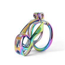 Load image into Gallery viewer, Colorful Stainless Stee Cobra Chastity Cage