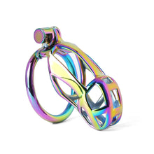 Load image into Gallery viewer, Colorful Stainless Stee Cobra Chastity Cage