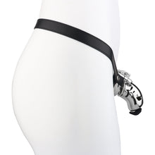 Lade das Bild in den Galerie-Viewer, Dolphin Steel Chastity Cage with Anti-ring Removable - with belt and black urethral