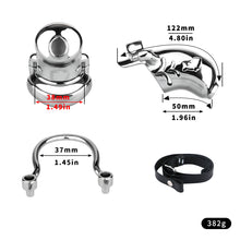 Lade das Bild in den Galerie-Viewer, Dolphin Steel Chastity Cage with Anti-ring Removable - 3