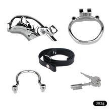 Lade das Bild in den Galerie-Viewer, Dolphin Steel Chastity Cage with Anti-ring Removable - 2