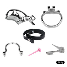 Lade das Bild in den Galerie-Viewer, Dolphin Steel Chastity Cage with Anti-ring Removable - 9