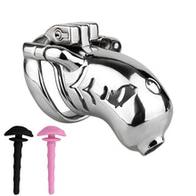 Lade das Bild in den Galerie-Viewer, Dolphin Steel Chastity Cage with Anti-ring Removable - with urethral