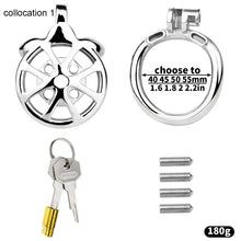 Load image into Gallery viewer, Flat Cock Cage With Removable Spikes