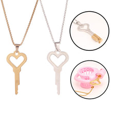 Load image into Gallery viewer, Heart Shaped Chastity Key Necklace - 2