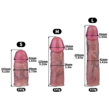 Lade das Bild in den Galerie-Viewer, Umgekehrter Keuschheitskäfig mit großem Dildo mit Bogenring