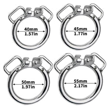 Load image into Gallery viewer, Inverted Chastity Cage with Large Dildo