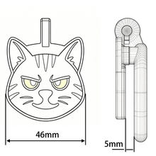 Load image into Gallery viewer, Kitten Flat Chastity Cage