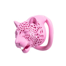 Load image into Gallery viewer, Leopard Head Chastity Cage