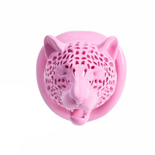 Load image into Gallery viewer, Leopard Head Chastity Cage