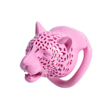 Load image into Gallery viewer, Leopard Head Chastity Cage