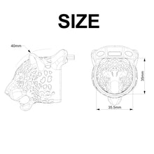 Load image into Gallery viewer, Leopard Head Chastity Cage