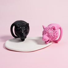 Load image into Gallery viewer, Leopard Head Chastity Cage