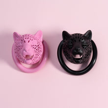 Load image into Gallery viewer, Leopard Head Chastity Cage