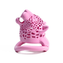 Load image into Gallery viewer, Leopard Head Chastity Cage