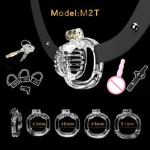Charger l'image dans la galerie, Male Micro Chastity Cage with Urethral Catheter, gallery view 5