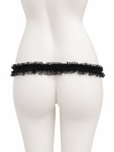 Charger l'image dans la galerie, Black lace support strap shown from the rear on a display mannequin