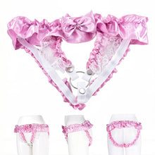 Lade das Bild in den Galerie-Viewer, Pink Lace Bow Chastity Belt
