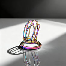 Load image into Gallery viewer, Rainbow Small Banana Chastity Cage 8