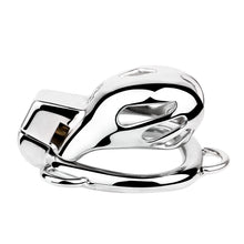 Lade das Bild in den Galerie-Viewer, Short Smooth Stainless Steel Mamba Cage with Belt in alternate gallery view 7