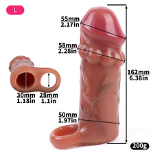 Load image into Gallery viewer, Real Feel Silicone Cock Sleeve