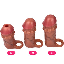 Load image into Gallery viewer, Real Feel Silicone Cock Sleeve