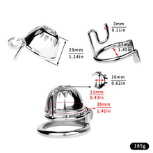 Load image into Gallery viewer, Small Chastity Cage with PA -2