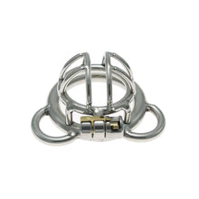Load image into Gallery viewer, Split Small Steel Chastity Cage 3