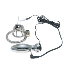 Load image into Gallery viewer, Stainless Steel Basket Electric Chastity Cage 7