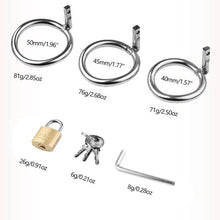 Load image into Gallery viewer, Stainless Steel Rivet Bondage Chastity Cage